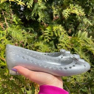 NWT Salvatore Ferragamo glitter Jelly Flats